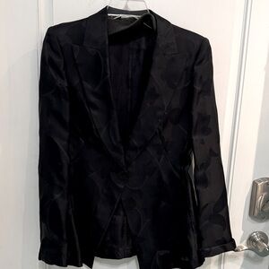Armani Collezioni Black Floral Blazer